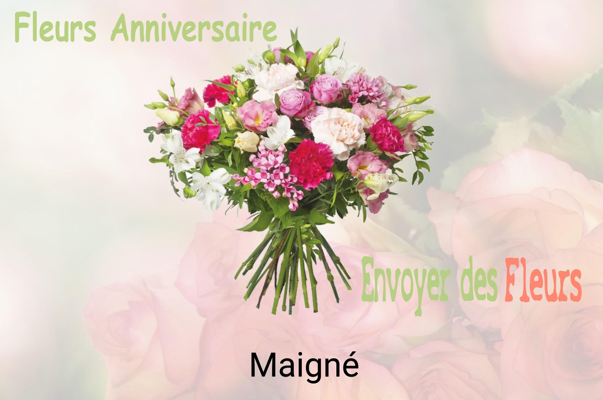 Bouquet de fleurs d’anniversaire livré à Maigné